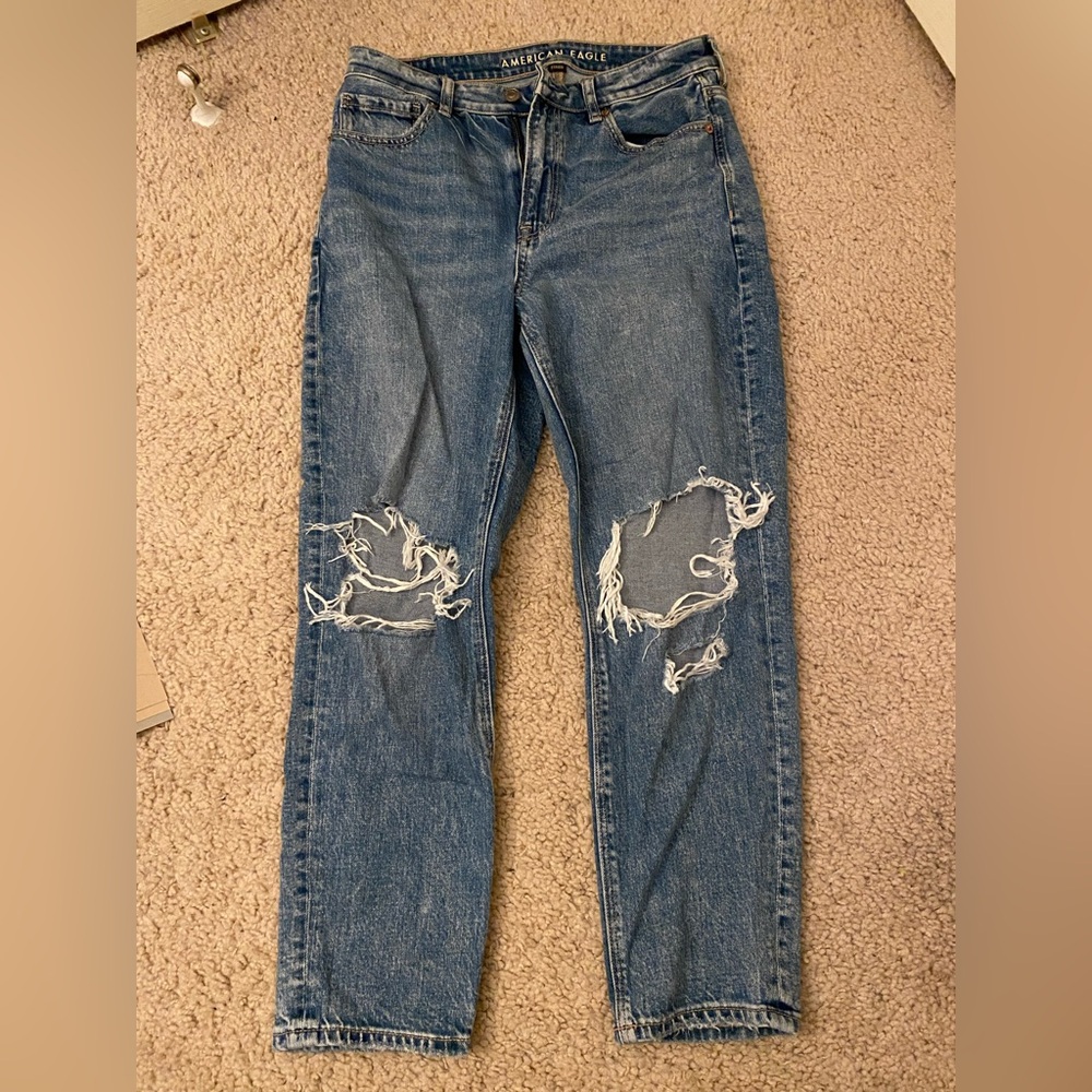 American Eagle Outfitters Blue Straight Leg Jeans